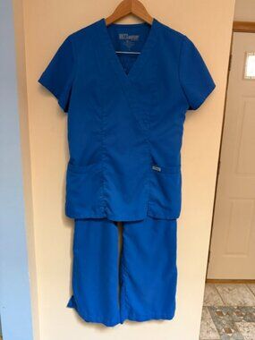 Grey's Anatomy Women’s Blue Scrub Set - Small